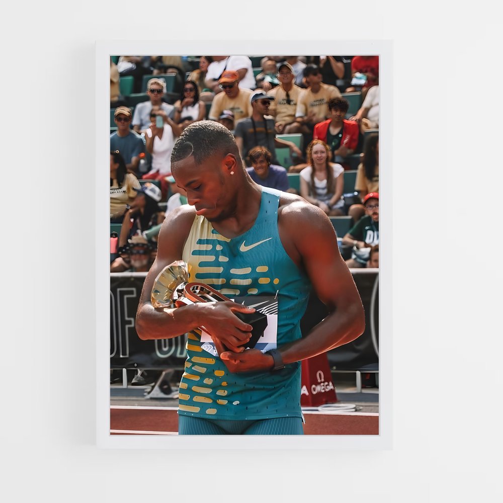 Poster Vainqueur Éblouissant – affiche Athlétisme (vue 3)